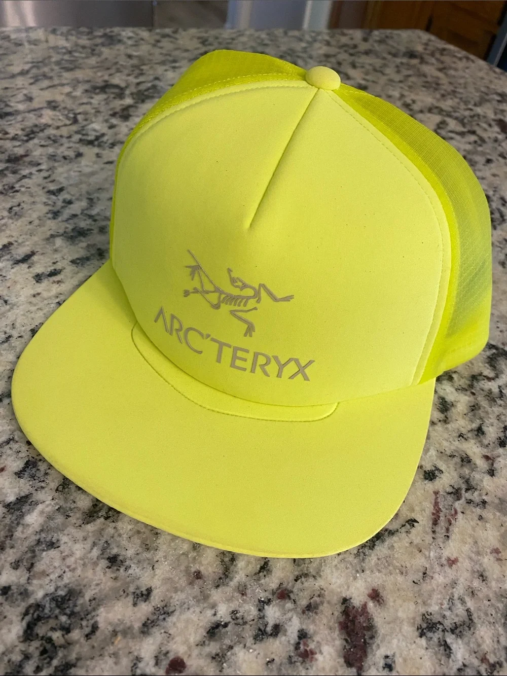 Arc'teryx bird word Neon Yellow Trucker Hat